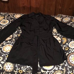 Black trench coat